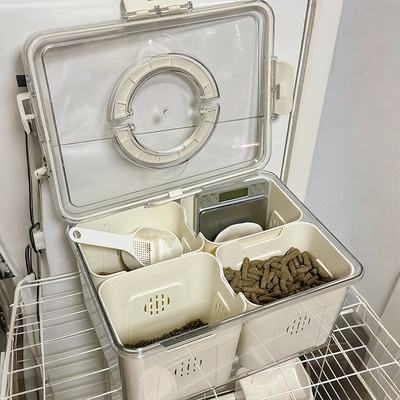 【食品级】猫粮储存桶狗粮兔子粮密封防潮罐五谷杂粮收纳盒大容量