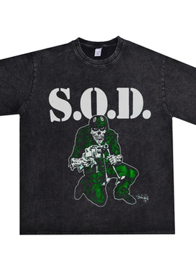 数码直喷Stormtroopers of Death死亡冲锋队S.O.D印花长短袖t恤