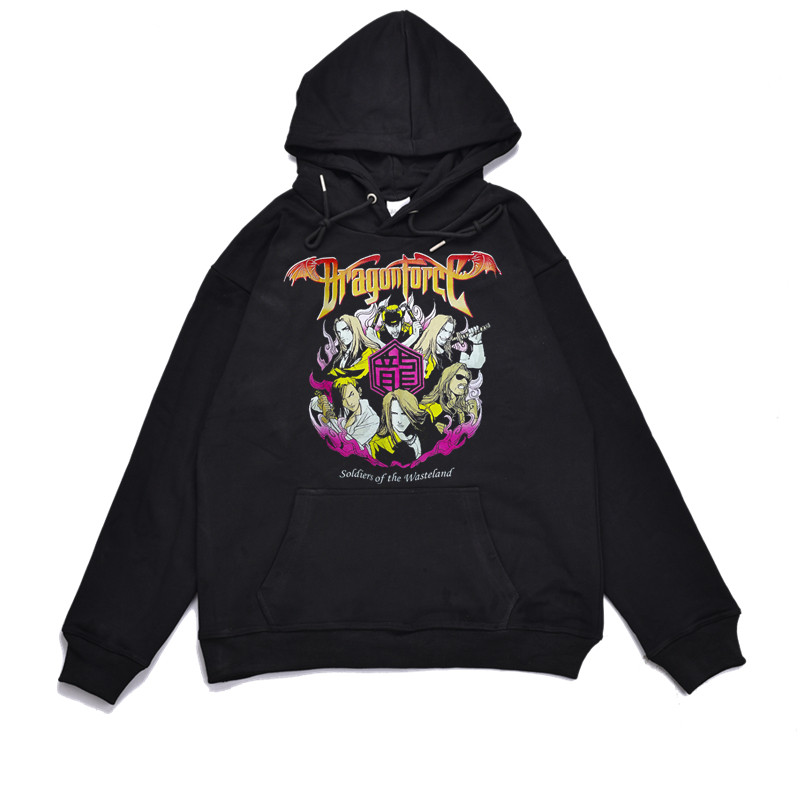 欧美摇滚金属乐队外套印花卫衣