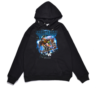 欧美经典怀旧老电影猛鬼街个性海报设计卫衣长袖宽松外套男女同款