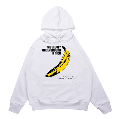 欧美摇滚地下丝绒乐队印花卫衣