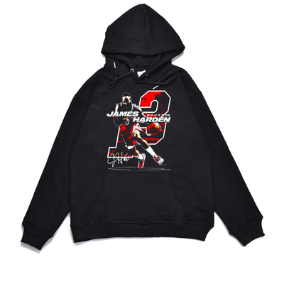 篮球球星詹姆斯哈登外套印花卫衣