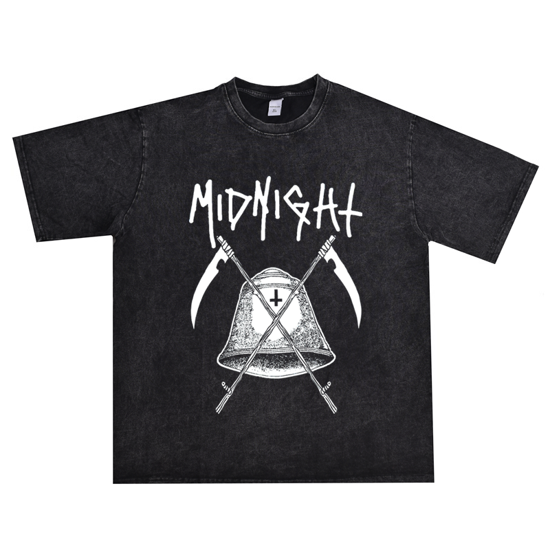 金属短袖纯棉重磅T恤男