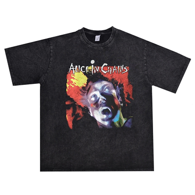 AliceInChains金属摇滚乐队T恤