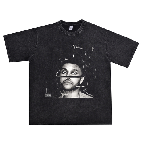 威肯TheWeeknd印花T恤