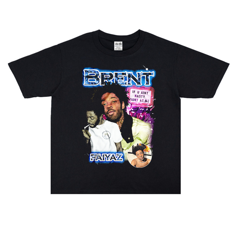 短袖嘻哈青年宽松纯棉