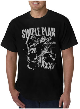 SimplePlan简单计划摇滚乐队T恤
