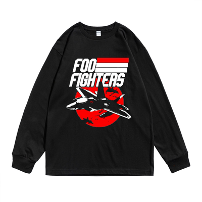 美国摇滚乐队喷火战机长袖T恤