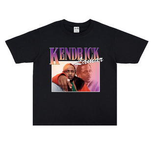 潮牌说唱肯德里克·拉马尔Kendrick Lamar西岸嘻哈印花T恤纯棉