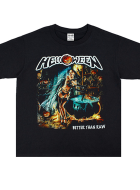 德国重金属乐团摇滚Helloween万圣节之夜乐队个性印花T恤短袖宽松