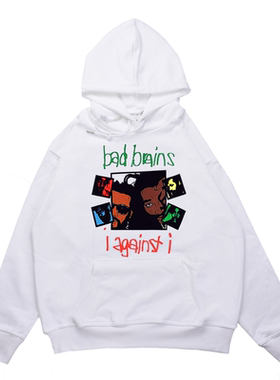 欧美摇滚根源雷鬼组合BAD BRAINS坏脑乐队印花卫衣宽松男女外套