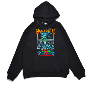 欧美潮牌麦加帝斯Megadeth麦格戴斯激流金属鞭鞑摇滚T恤卫衣外套