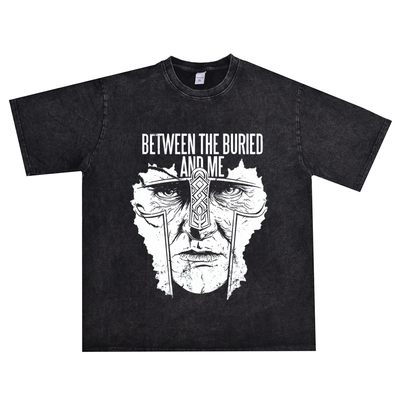 欧美另类金属摇滚印花印花T恤