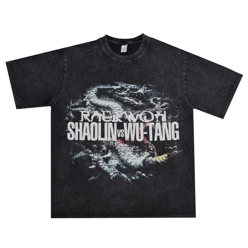 歌手Raekwon印花T恤短袖