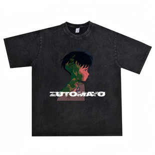 喷印摇滚ZUTOMAYO真夜中专辑短袖印花T恤宽松重磅纯棉美式复古