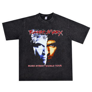 理查德·马克斯Richard Marx歌手印花短袖T恤男女同款纯棉重磅