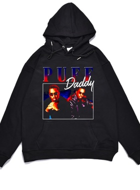 直喷吹牛老爹Sean Combs肖恩·约翰·库姆斯Puff Daddy连帽卫衣