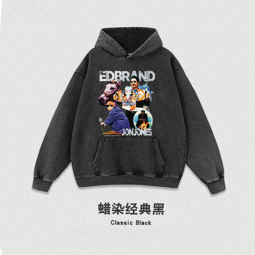 数码直喷北野武电影花火加厚连帽卫衣男女宽松