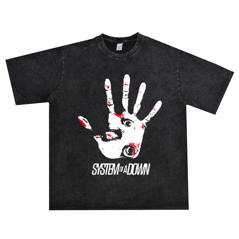 SystemofaDown乐队印花t恤