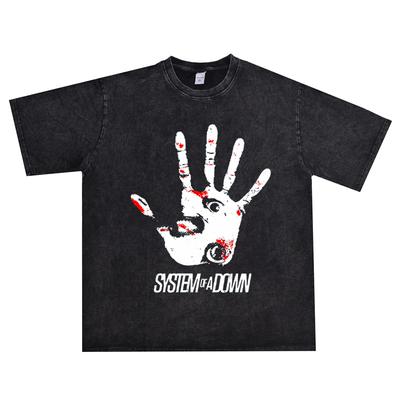 SystemofaDown乐队印花t恤