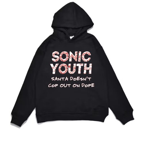 SonicYouth乐队加厚连帽卫衣