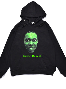 英国车库污垢舞曲歌手Dizzee Rascal嘻哈街头个性卫衣宽松外套