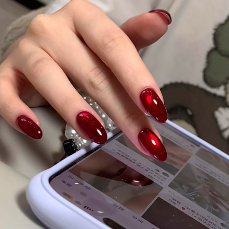 炽红流光猫眼婚甲1465