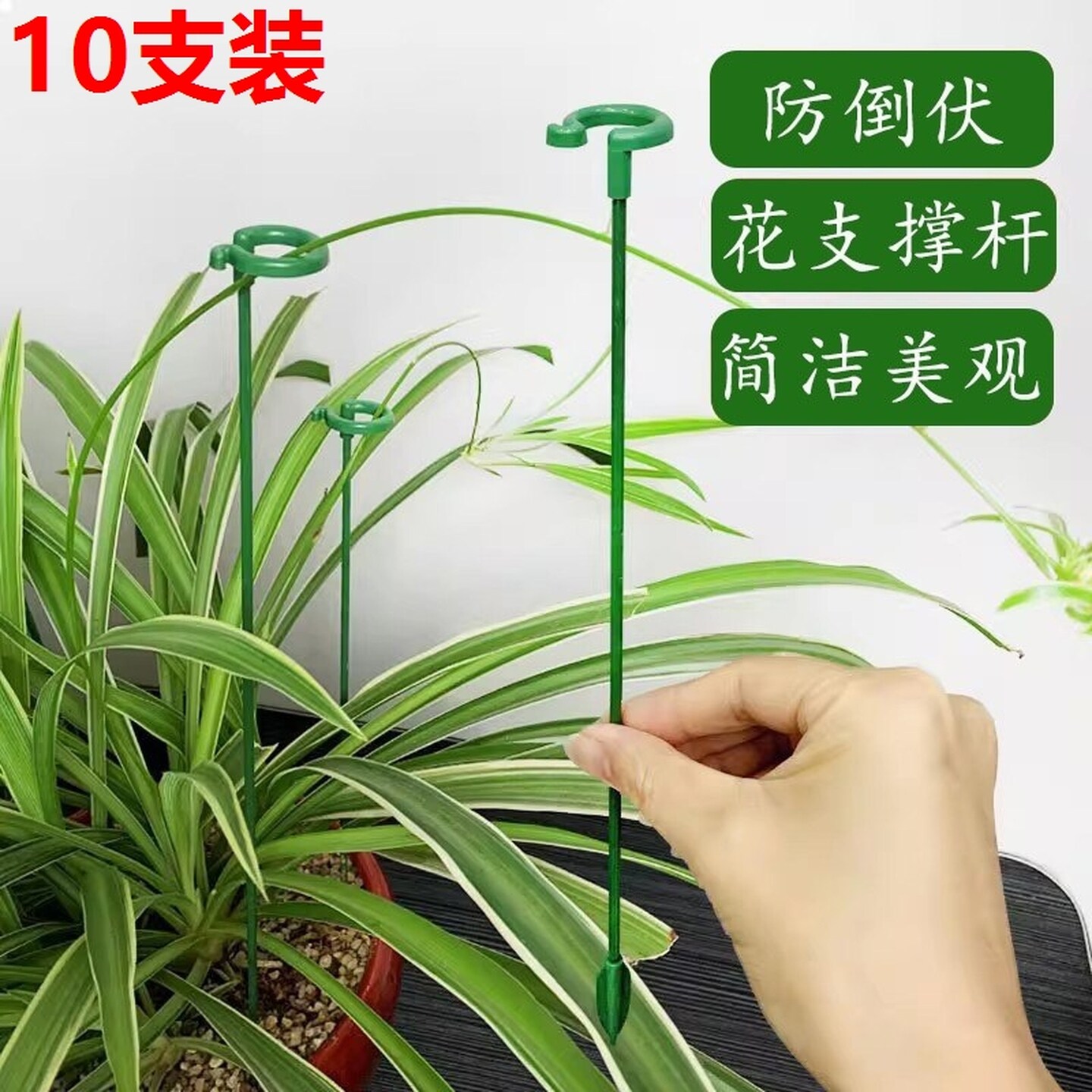 园艺绑花支架植物支撑杆防倒绿植花枝固定器花草支撑架花卉扶正架