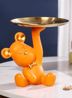 钥匙收纳玄关摆件入户进门门口客厅茶几钥匙托盘工艺品装饰品包邮