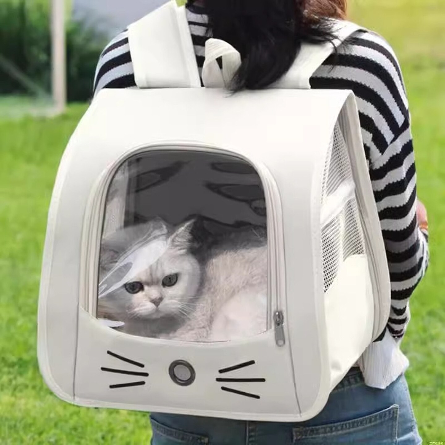猫书包宠物包外出便携背包猫咪双肩包大容量太空舱车载防抓猫包