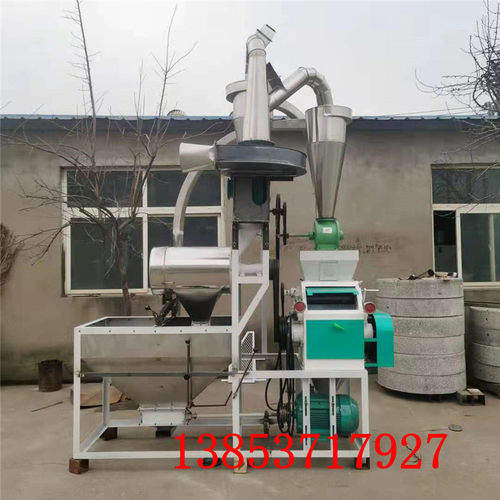 小麦去麸皮磨粉机农村作坊商用打面机大豆磨粉对辊小麦锥形研磨机