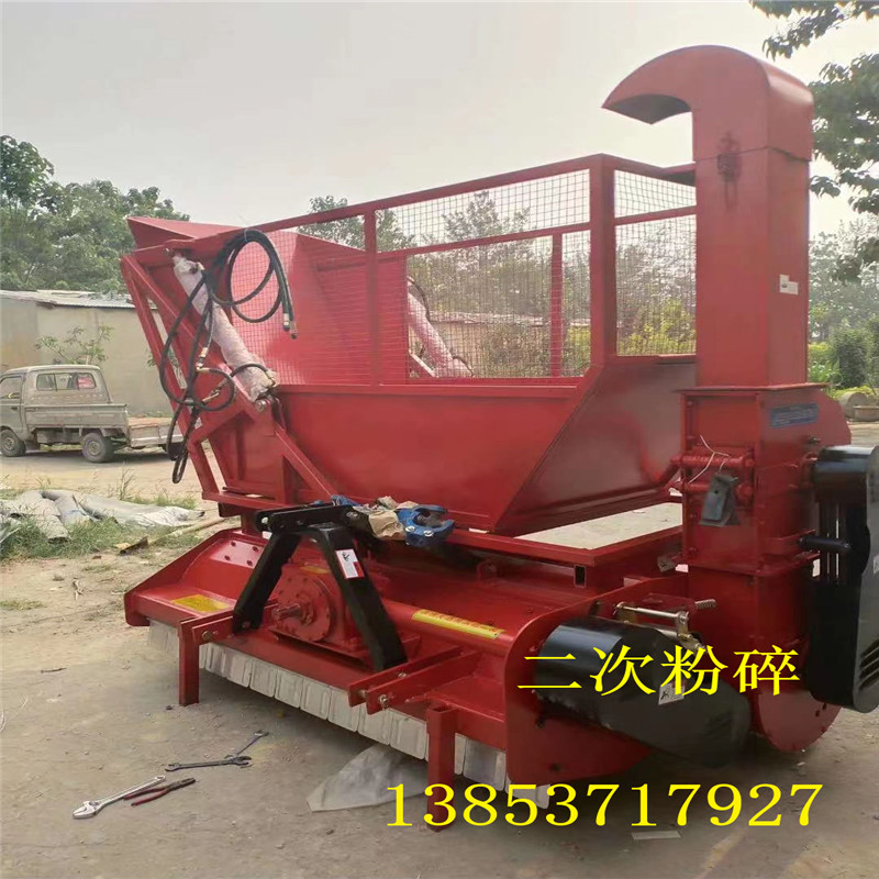 厂家干湿两用秸秆回收机玉米水稻自带料仓粉碎还田机自卸式青储机