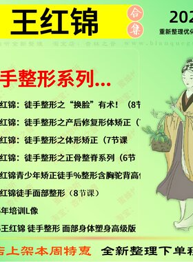 王红锦徒手整形系列中医视频全套赠电子资料