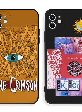 King Crimson克里姆森血腥国王手机壳适用于vivo/苹果/oppo/华为/IQOO/荣耀/红米 艺术摇滚乐队个性小众