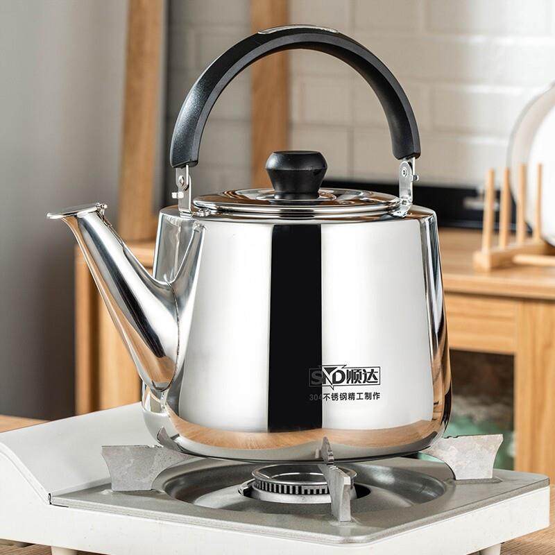 顺达(SND)304不锈钢水壶烧水壶加厚直身琴音水壶燃气电磁炉通用SD