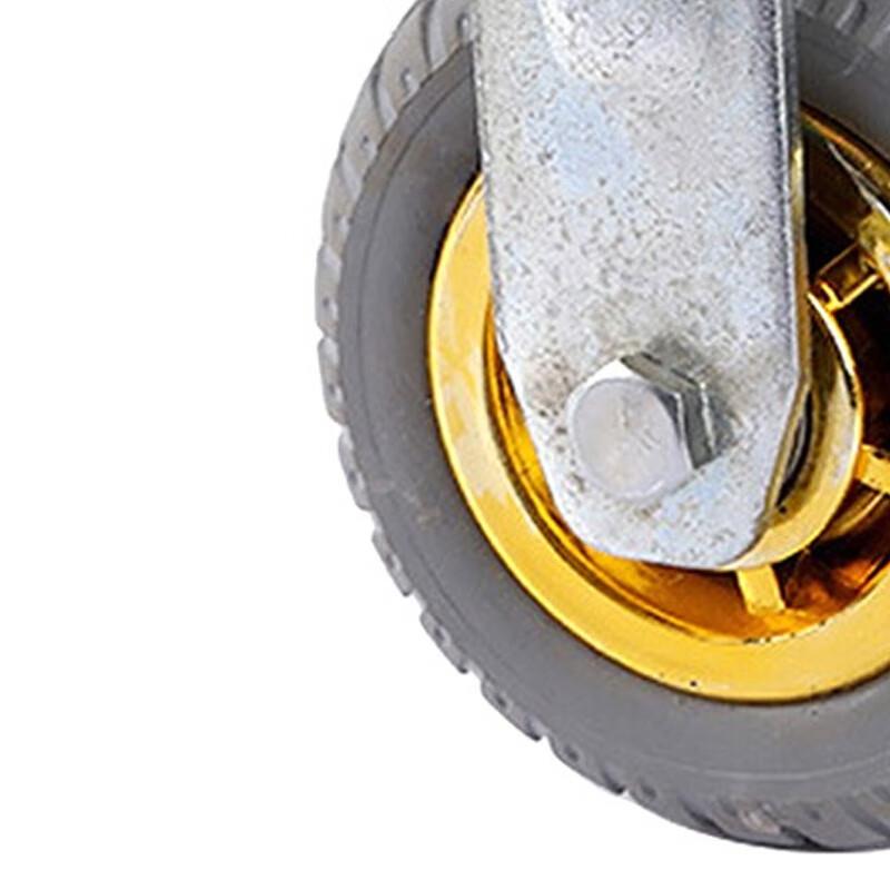 稳斯坦WST079重型高弹力脚轮定向轮橡胶脚轮工业轮子5寸定向1只