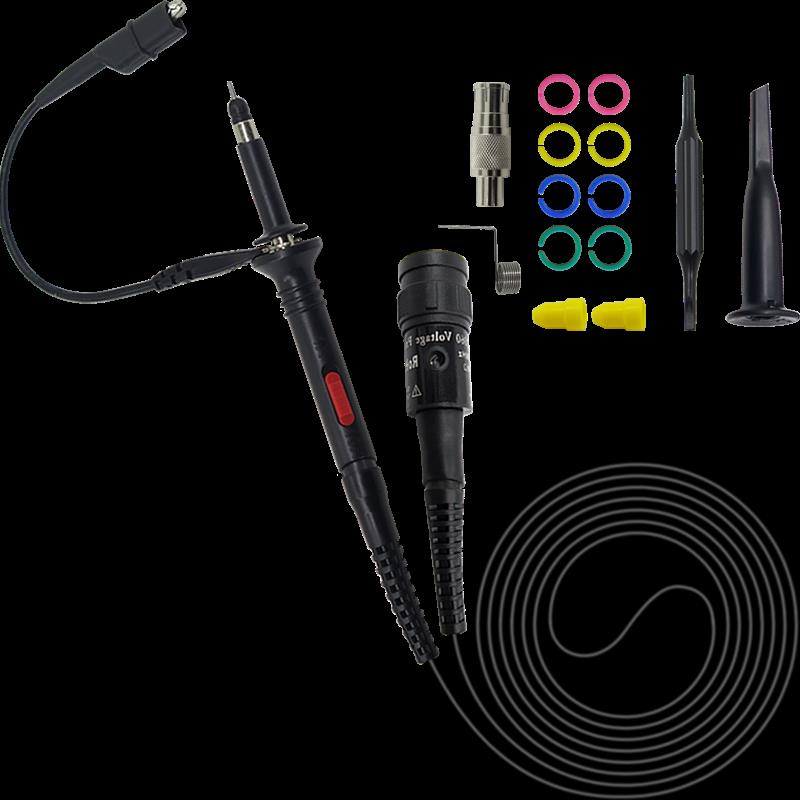 Cleqee60-500MHz示波器探头10比1通用型数字示波器探针高压探棒衰