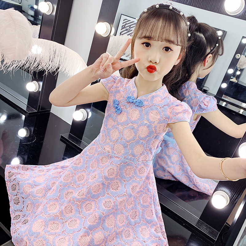 女童连衣裙夏装2025新款汉服大儿童装夏季小女孩旗袍洋气公主裙子