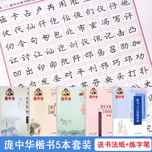 庞中华硬笔书法楷书字帖