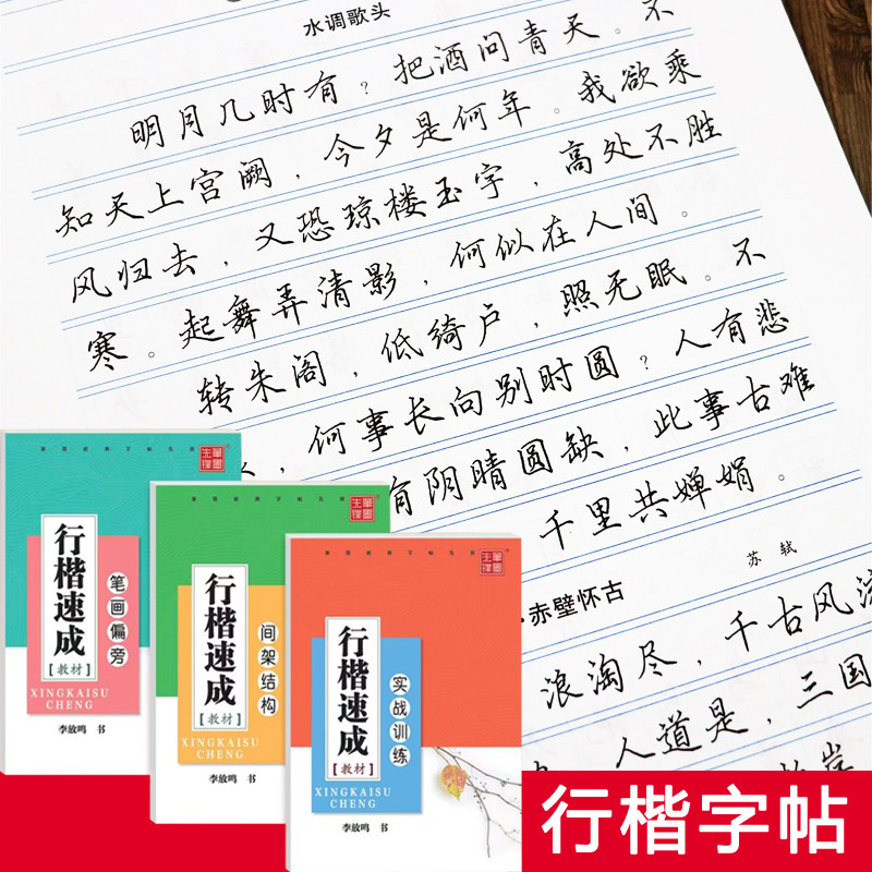 行楷速成大学生成人行楷入门字帖