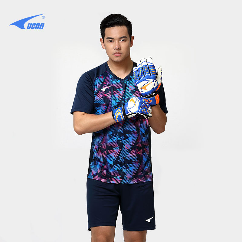 锐克新款短袖足球服男守门员服门将服龙门服运动上衣 S00103