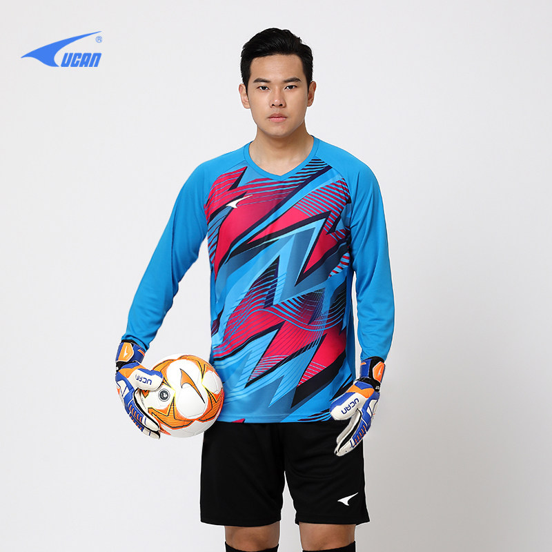 锐克新款长袖足球服男守门员服门将服龙门服运动上衣 S00104