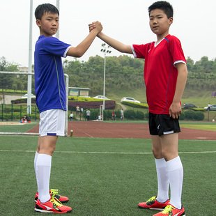 男童女童青少年小学生足球队服球衣训练服 锐克儿童足球服套装 短袖