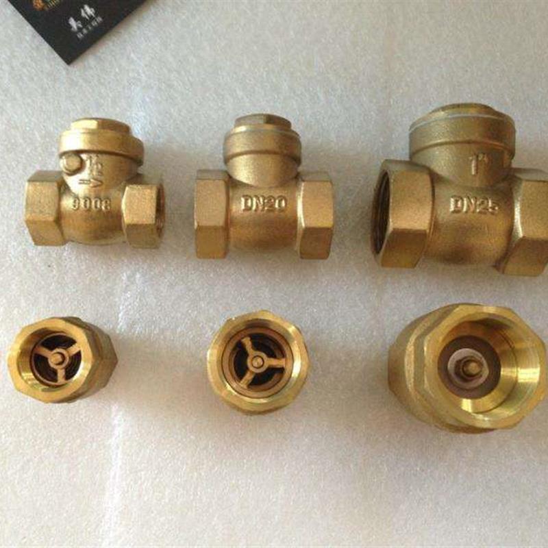 水泵电子开关6分4分全铜一寸卧立式止回阀门逆止单向阀水管道配件