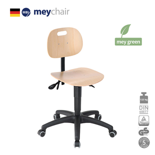 德国迈确尔MEY椅医疗设备业专用工作椅升降榉木板实验室椅PW1-B