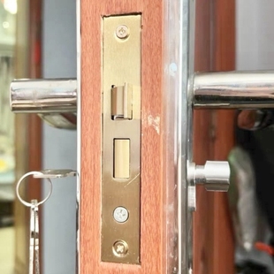 房门室内房间双舌锁具老款家用木门锁配件锁舌单舌卫生间锁心