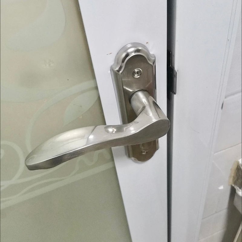厕所家用单舌浴室卫生间专用门锁洗手间门把手铝合金通用型卧室