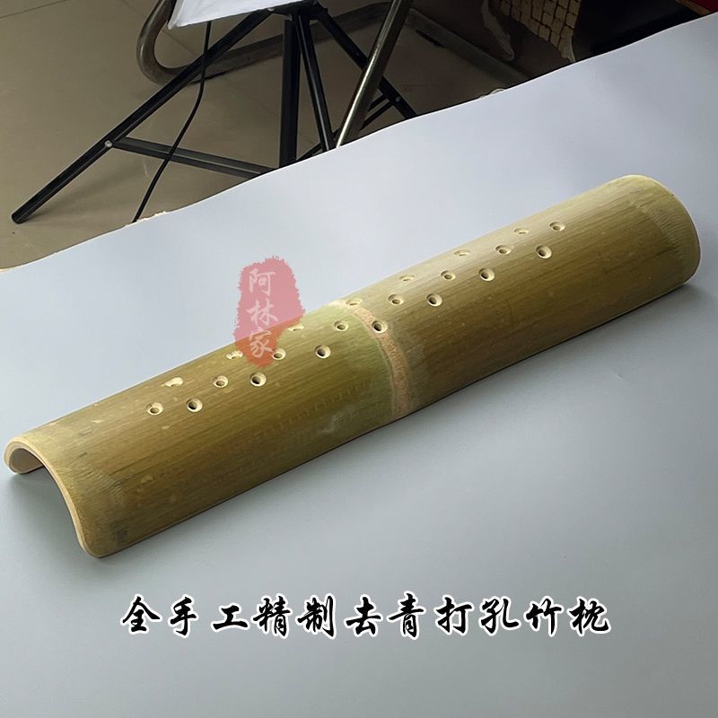 竹枕头颈椎修复手工颈椎加长竹枕腰枕楠竹保健枕护颈枕理疗枕硬枕图片