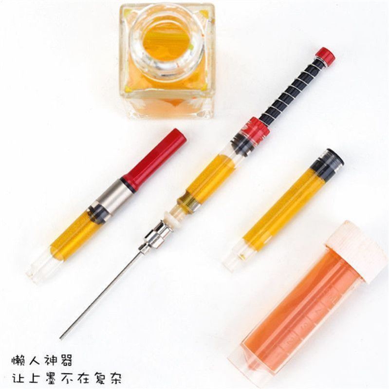 钢笔自动上墨辅助器带针头弹力吸墨器注墨器通用款吸墨注射器