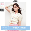 针织衫 清仓 乐町新品 糖果多巴胺穿搭女毛衣三件套短袖